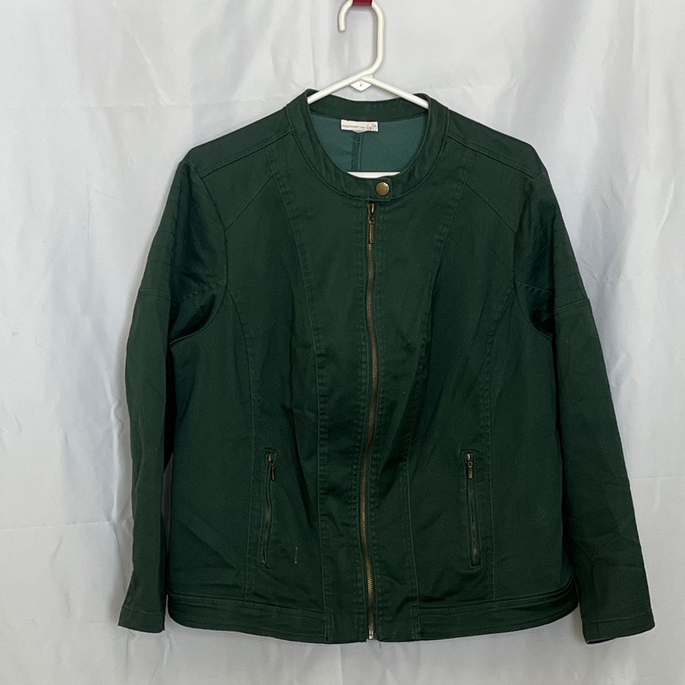 Women's Westport 1962 Green Denim Jacket Womens 1x